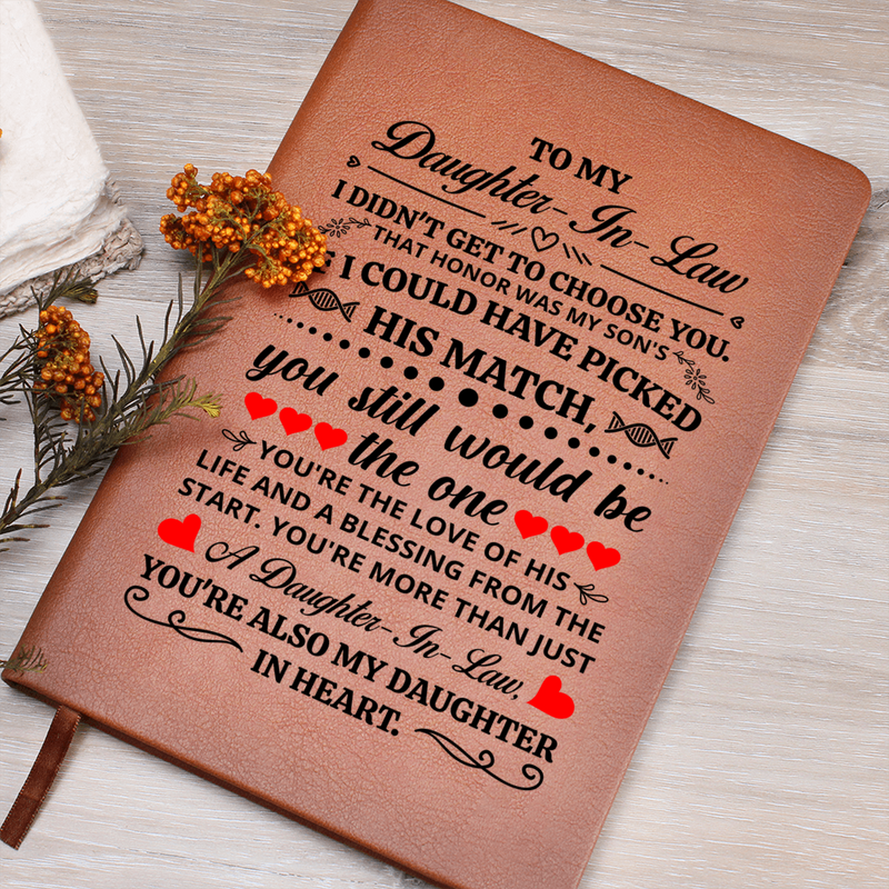 To My Daughter-in-Law Honor – Leather Journal